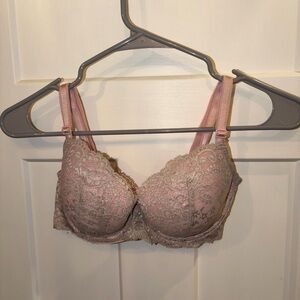 Victoria's Secret Lace Bra - Pink and Brown